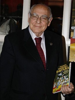 El ilustre historiador, hoy en Madrid.