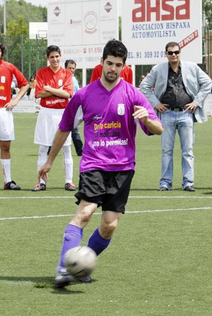 Miguel Angel Muñoz en el partido.