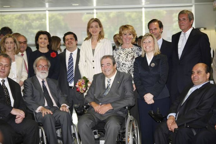 Doña Cristina, durante la inauguración de la residencia.