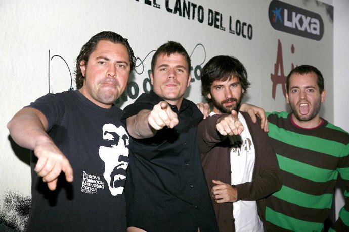 El canto del Loco, hoy en la presentación de su gira.