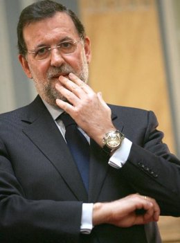 El líder del PP, hoy en Madrid.