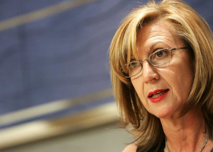 Rosa Díez, hoy en el Congreso.