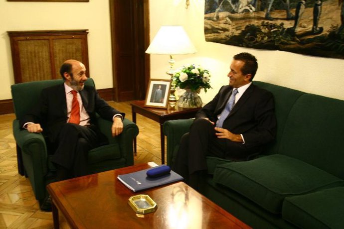 Reunión de Rubalcaba y Ruano.