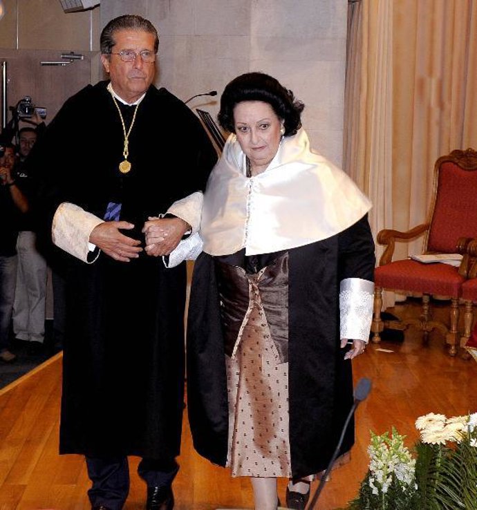La soprano Monserrat Caballé