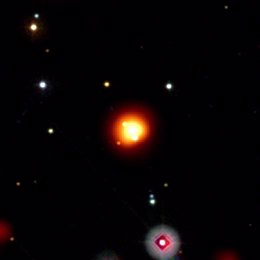 Imagen de la explosión tomada por el telescopio del satélite Swift