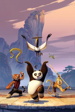 Los protagonistas de Kun Fu Panda