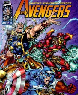 Portada de un cómic de 'Los Vengadores'