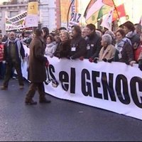 Miles de personas se manifiestan en Madrid contra "el genocidio" en Gaza