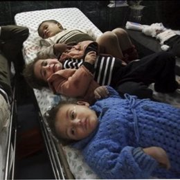 niños en Gaza heridos