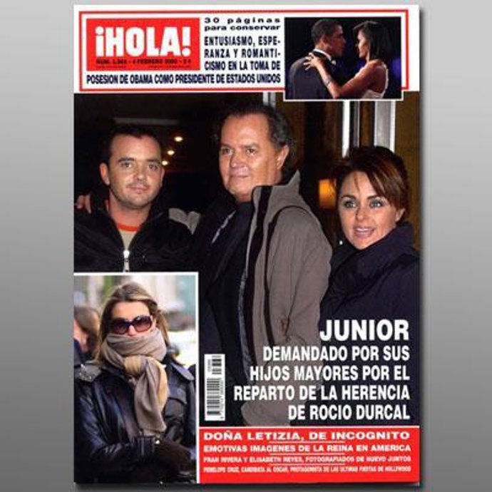 Los hijos mayores de Rocío Dúrcal demandan a su padre 
