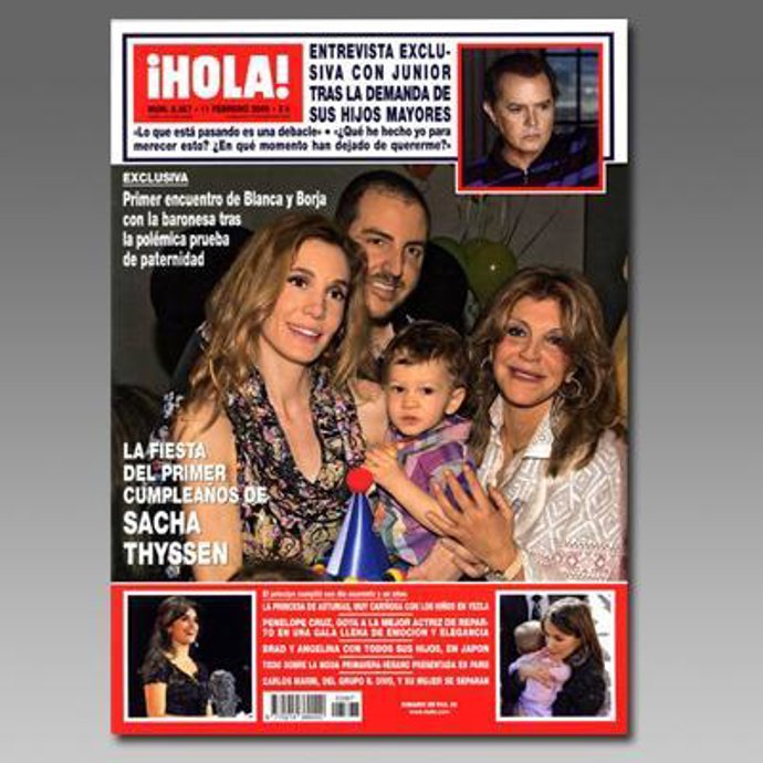 Los Thyssen celebran el primer cumpleaños de Sacha