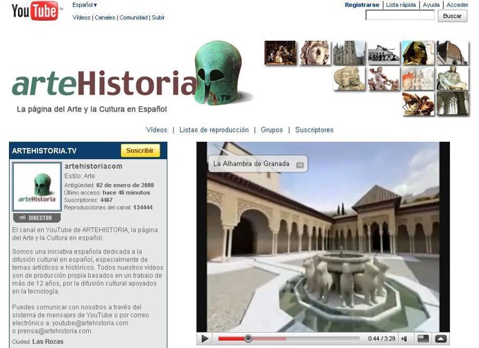 Artehistoria en Youtube
