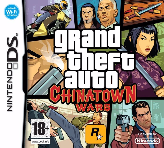 Portada de Chinatown Wars, el primer 'Grand Theft Auto' para Nintendo DS