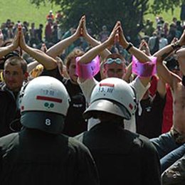 Protesta ciudadana manifestacion G-8