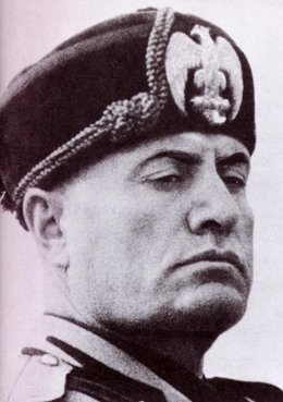 El dictador Benito Mussolini