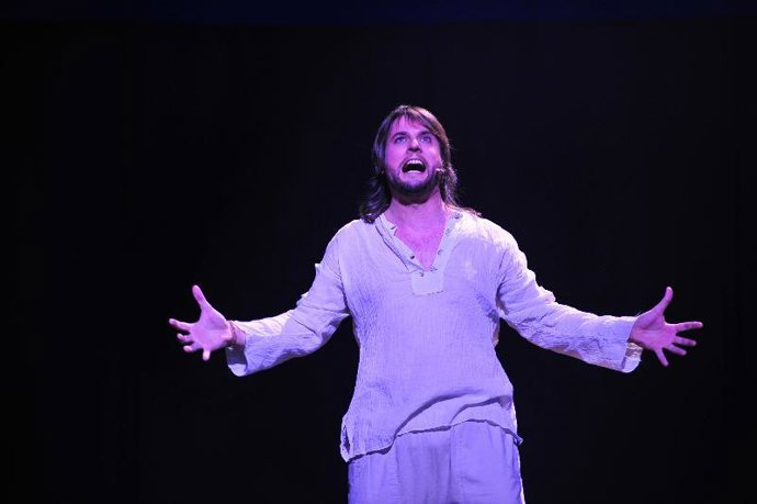 Gerónimo Rauch, que interpreta a Jesús, durante una actuación
