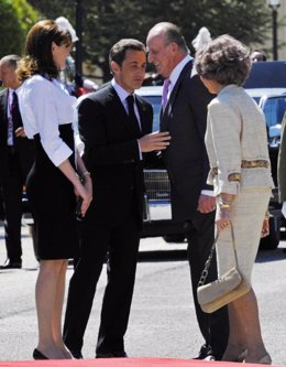 Visita de Carla Bruni y Sarkozy a España