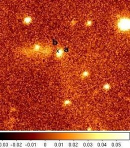 Sombra de estrella en formación