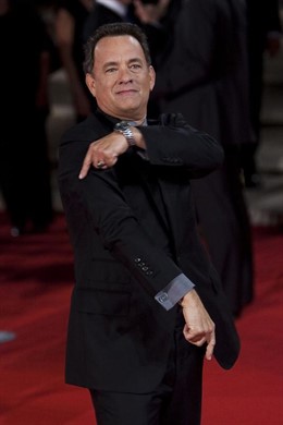 Tom Hanks en el estreno de 'Ángeles y demonios'