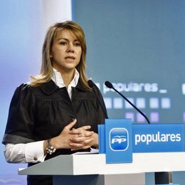 a secretaria general del PP, María Dolores de Cospedal