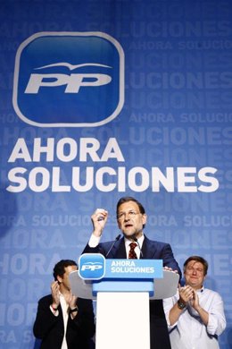 Mariano Rajoy, en mitín