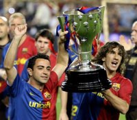 El Barça recibe la Copa de campeón de Liga