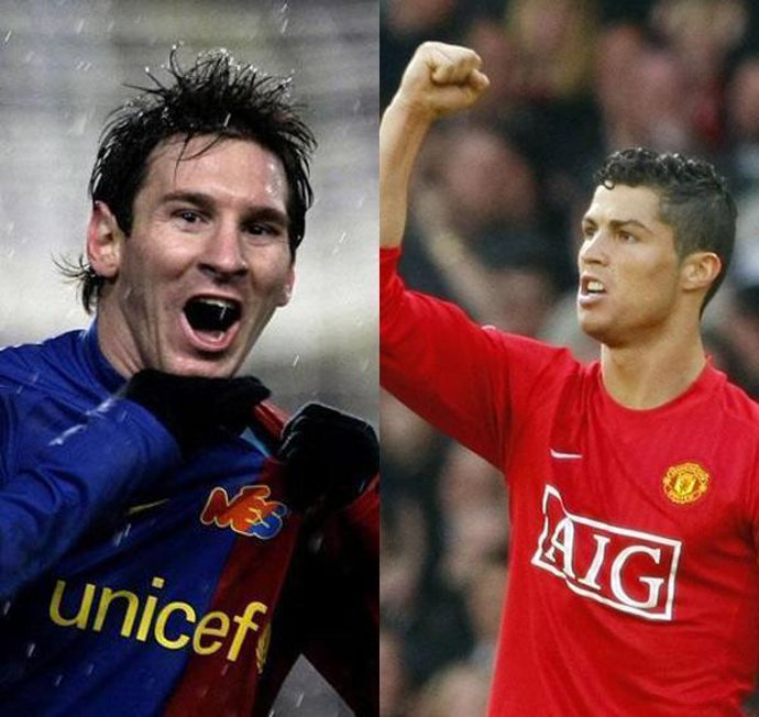 Messi y Cristiano Ronaldo