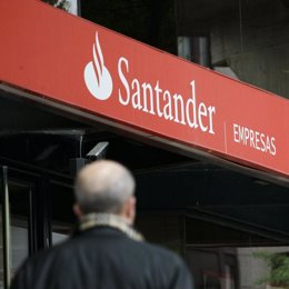 Fachada del banco Santander