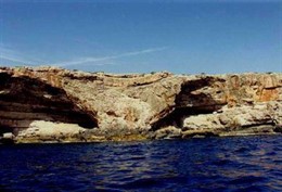 acantilado, mar, costa