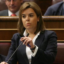 Soraya Saénz de Santamaría en el Congreso
