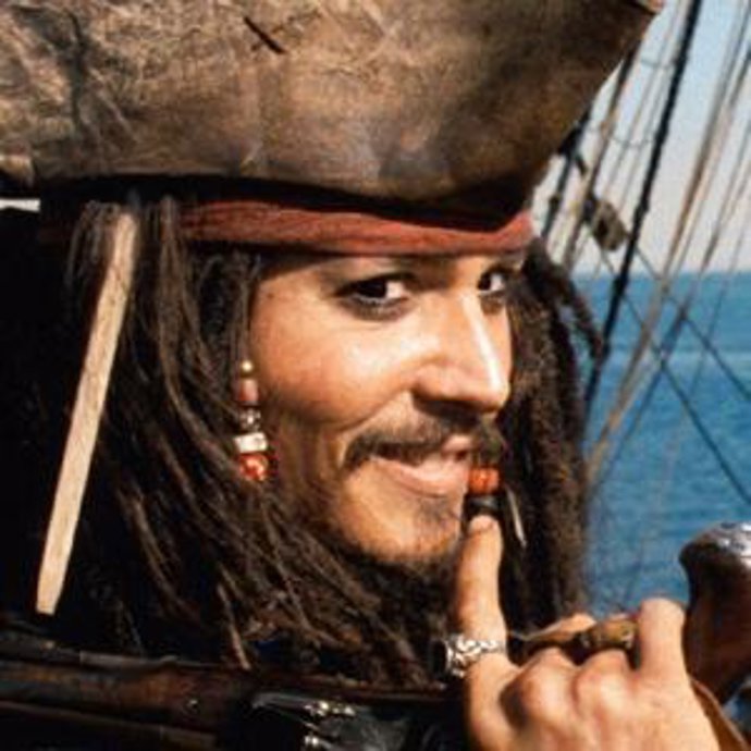 Depp en 'Piratas del Caribe'