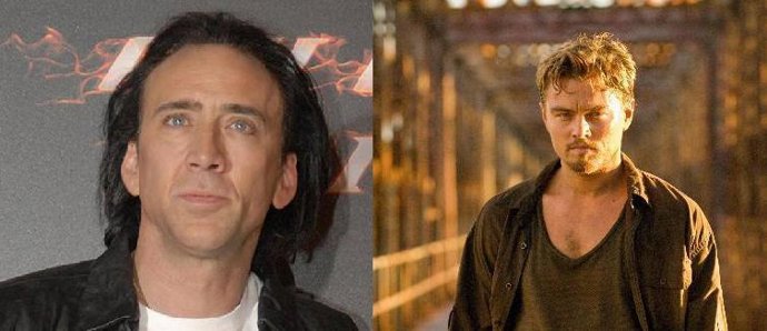 Montaje de Nicolas Cage y Leonardo DiCaprio