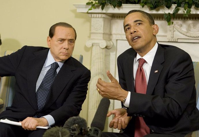 Obama se reúne con Berlusconi