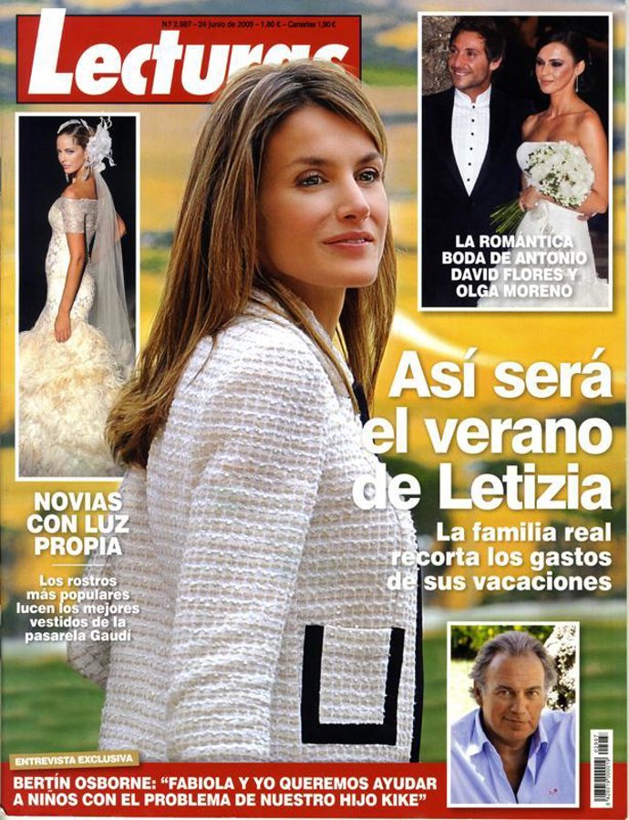 Portada de la revista Lecturas el 17  de junio de 2009