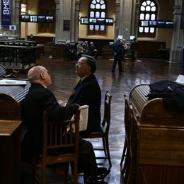 Bolsa de Madrid panel del Ibex 35