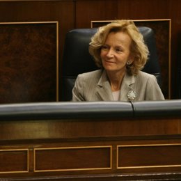 Elena Salgado, en el Congreso