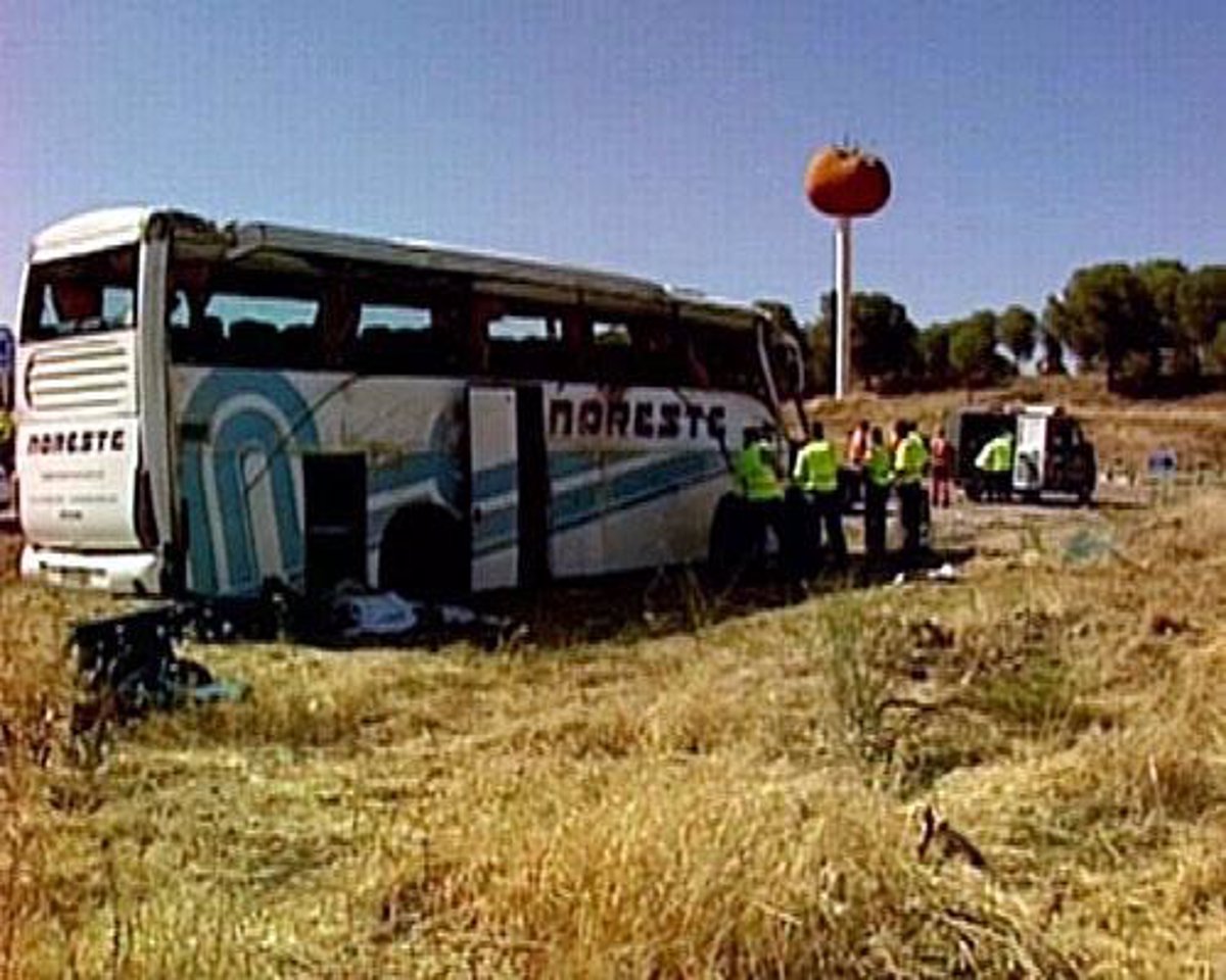 Cinco de los heridos en el accidente de autobús en Miajadas han recibido el  alta