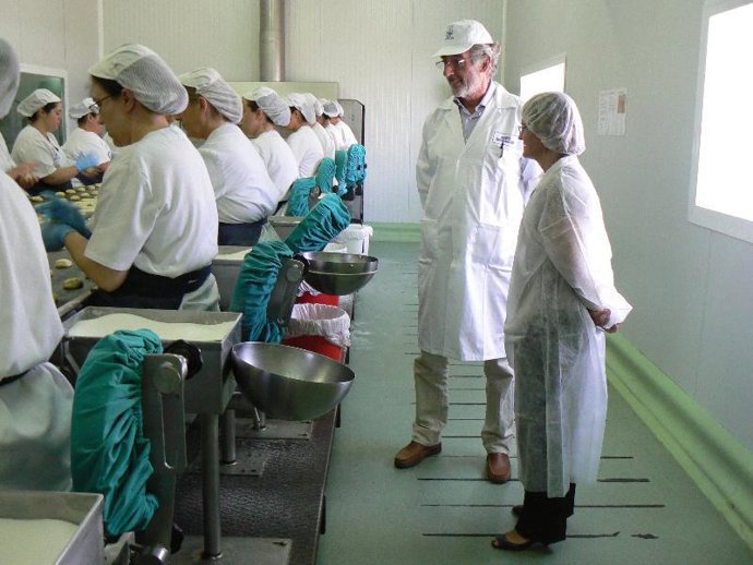 Un momento de la visita