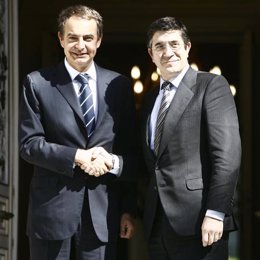 Zapatero y Patxi López, en Moncloa