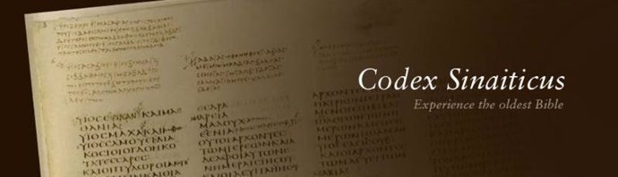 Pantalla de la web del Codex Sinaiticus