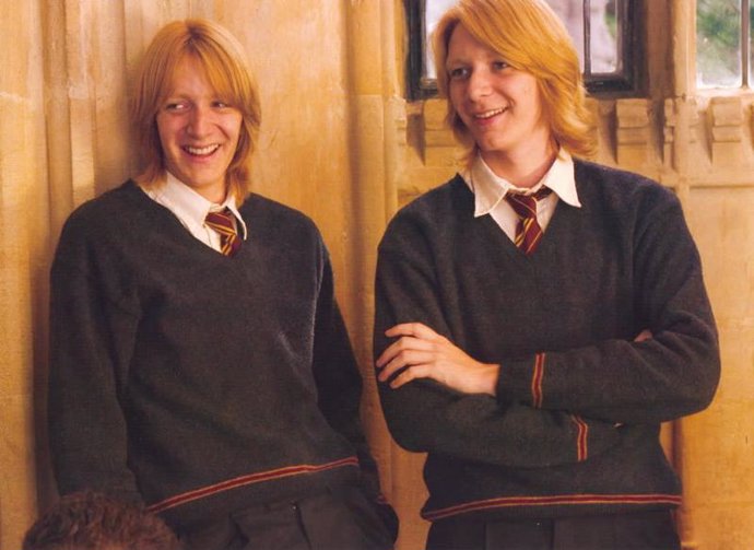 los gemelos Weasley de Harry Potter