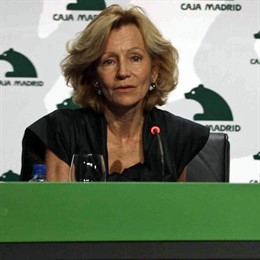 Ministra de economía, Elena Salgado