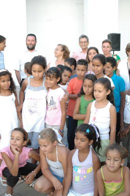 Niños saharauis en la Diputación