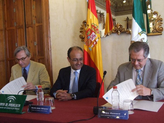 Martín Soler en un momento del acto