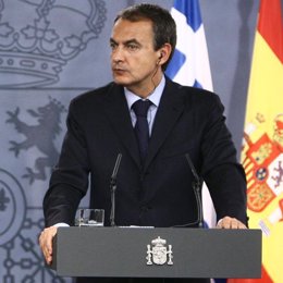 Zapatero, en el palacio de la moncloa