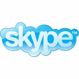 Logotipo del servicio de mensajería a través de Internet Skype