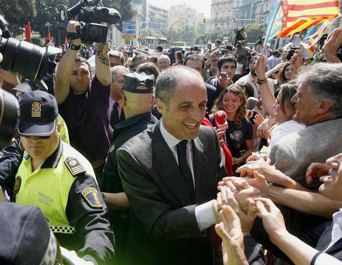 Francisco Camps, en la comparecencia por Gürtel