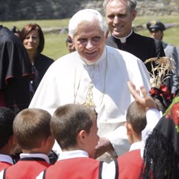 El Papa Benedicto XVI, en sus vacaciones