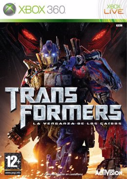 Portada del videojuego de Transformers: la venganza de los caídos