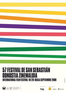Cartel del LVII Festival Internacional de Cine de San Sebastián